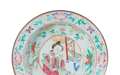 CHINE - XIXe siècle Large plat en porcelaine... - Lot 69 - Aponem