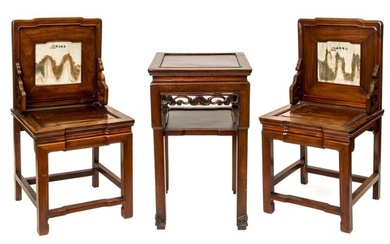CHINESE TABLE WITH 2 CHAIRS