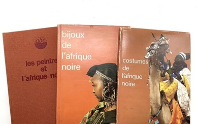 COLLECTION ABC DÉCOR Tois albums Inventaire de l'Art africain, comprenant: - "Costumes de l'Afrique noire". Paris 1980 in-4...