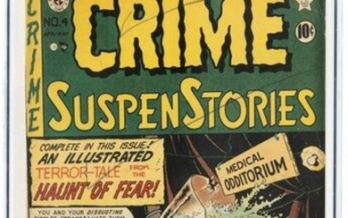 CRIME SUSPENSTORIES #4 * CGC 3.5 Green Label * Freak