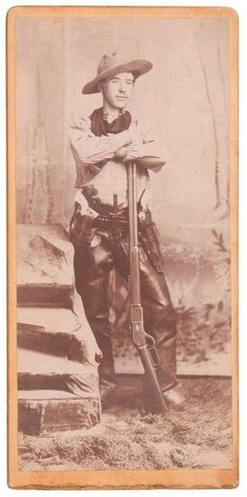 Cabinet Card of a Well-Armed Man