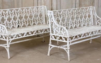 Cast Iron Gothic Style Benches