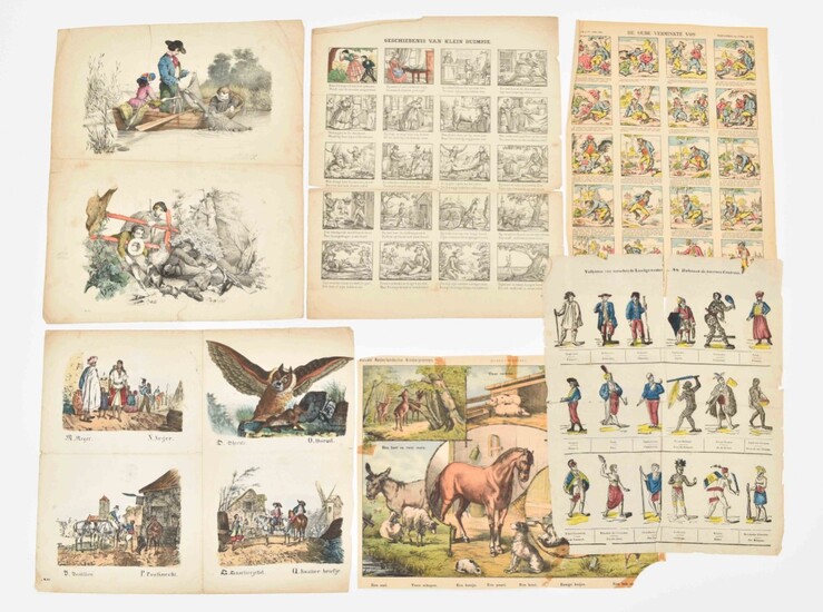 [Catchpenny prints] Collection of ca. 70 miscellaneous (col.) catchpenny prints