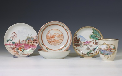 China, a small collection of export porcelain, 18th century