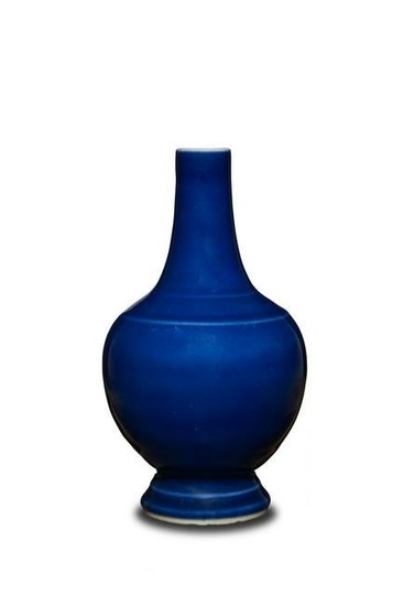 Chinese Blue Glazed Vase, 19th Century