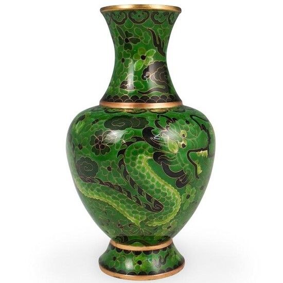 Chinese Cloisonne Enameled Vase