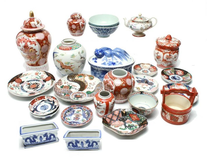 Chinese & Japanese Assorted Porcelain Items 21 Pcs