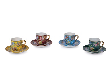 Chinese porcelain coffee cups Early 20th C