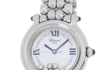 Chopard, Happy Sport, réf. 8236, montre-bracelet en acier ornée de diamants mobiles