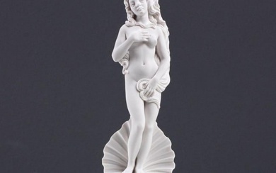 Cold Formed Carrara Marble Sculpture "Birth of Venus" - (0.9lbs)