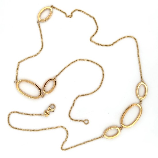 Collana modello Chanel - 7.6 gr - 65 cm Necklace - Yellow gold