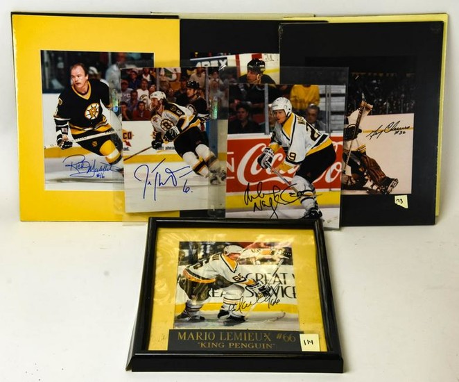 Collection of Boston Bruins Autographed Photos