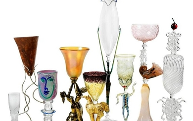 Collection of Nine Goblets