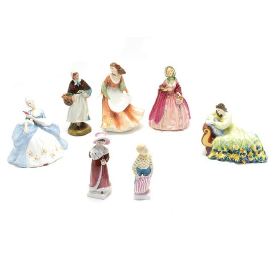 Collection of Royal Doulton Porcelain Figures.