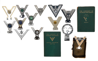 Company of Veteran Motorists member's car badges
