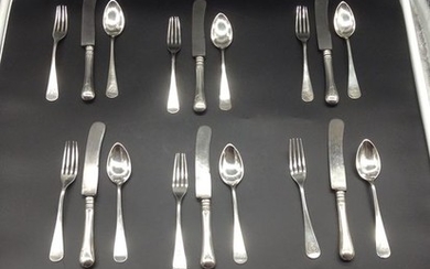 Cutlery set (18) - .835 silver - Portugal - Early 20th century