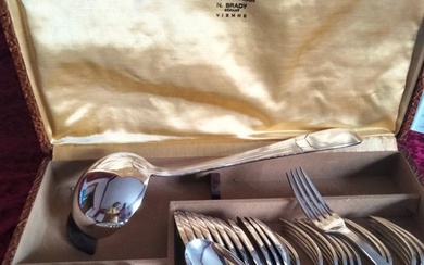 Cutlery set for 12 (37) - Silver-plated