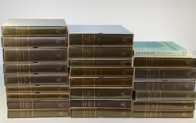 DIDEROT, D. Œuvres complètes. Vol. 1-20, 23-25 (=all published). Paris, Hermann, 1975-2004. 23 vols. Lge-8°....