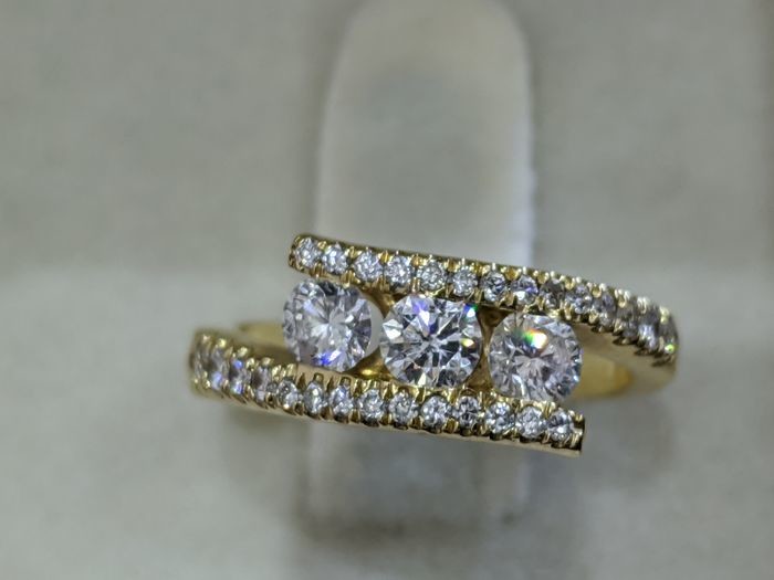 Diamonds Mine - 14 kt. Yellow gold - Ring - 0.60 ct Diamond - Diamonds