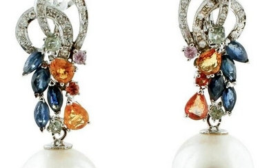 Diamonds, Multi-Colored Sapphires, South-Sea Pearls