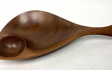 EMILAN American Walnut Chip and Dish Handcrafted Dish.