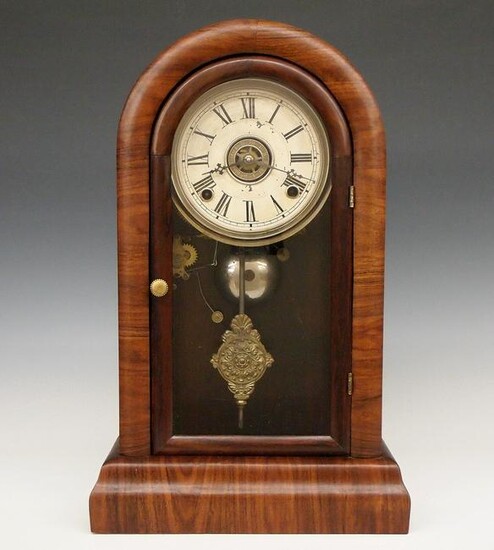 E.N. Welch Round Gothic Shelf Clock
