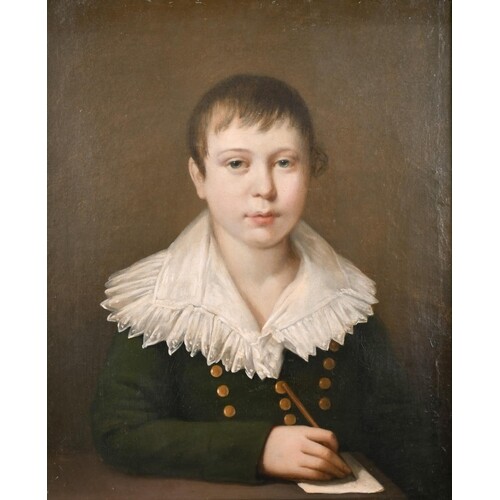 Early 19th Century French School. Bust Portrait of a Young B...