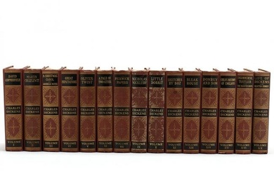 Early 20th Century Set of Fifteen (15) Books by Charles Dickens
