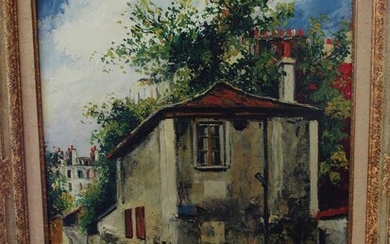 Elisée MACLET (1881-1962) : La Maison de Berlioz vers 1920 Huile sur toile signée en...