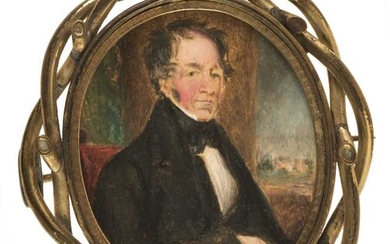 English School. Portrait miniature of a gentleman, circa 1830