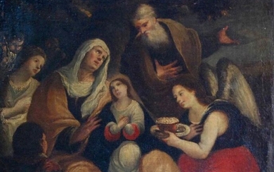 Escuela Lombarda Siglo XVII-XVIII - El Nacimiento de Cristo
