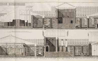 F. PIRANESI (*1758) after PIRANESI (*1720), Elevation of the Temple of Isis, Pompeii, 1806, Etching