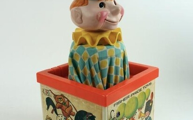 FISHER PRICE JACK IN THE BOX PUPPET IN BOX 1970