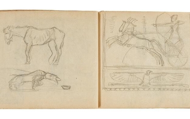 FREDERICK G. R. ROTH Sketchbook with approximately 125