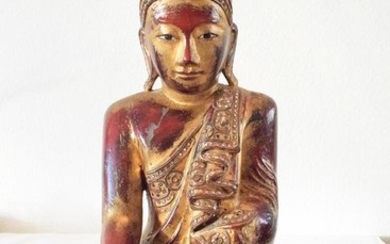 Figure - Wood - Buddhist figure - Asia - Beginning 20th century 1910