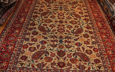 Fine Isfahan Nadjafabad Eight Messenger Persian Carpet - Carpet - 4.02 cm - 3.07 cm