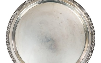 Fisher Round Gadrooned Sterling Silver Tray
