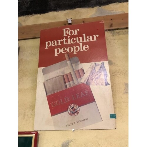 "For Particular People" Gold Leaf Cigarettes 1960s Advertise...