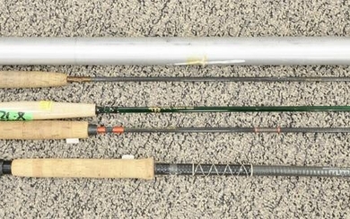 Four fly rods to include Joe's Tackle 4 - 5 lb., 7' 6";