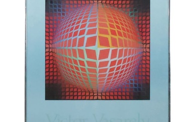 Framed Poster: VICTOR VASARELY - Op-Art - Hollytex