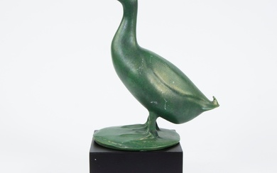 François POMPON (1855-1933) (after), sculpture in resin with patine mixte, signed Pompon bottom right and numbered 14/99