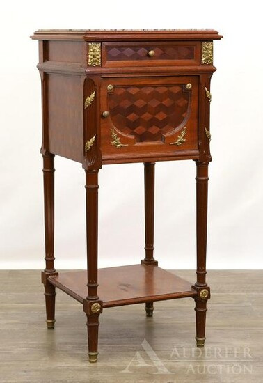 French Parquetry and Ormolu Mounted Occasional Table