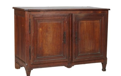 French Provincial Louis XIV Style Walnut Sideboard, 19th c., H.- 37 in., W.- 52 in., D.- 24 1/2 in.