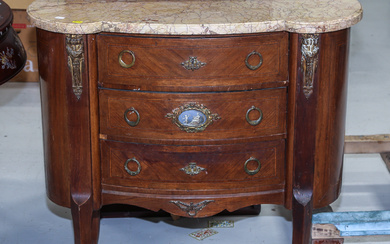 French Style Kidney-Shaped Commode