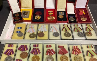 GDR NVA - Medal - Nationale Volksarmee Deutsche Demokratische Republik Propaganda Orden, Medaillen Sammlung in
