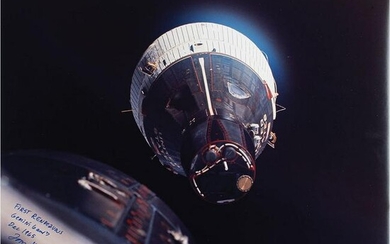 Gemini 6 Signed Oversized Photograph