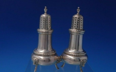 George II by Ellmore Sterling Silver Salt and Pepper Shaker 2pc Set