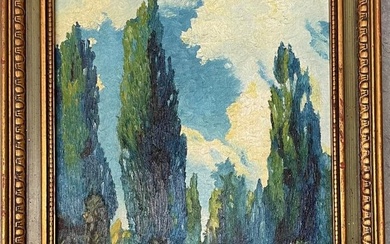 George Loftus Noyes (Attributed) Oil on Canvas Art: 14" x 10"