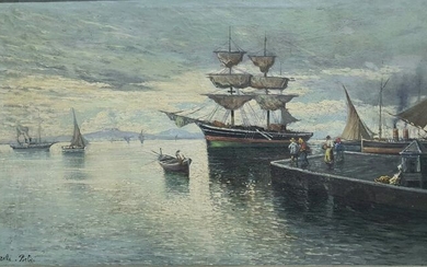 Giuseppe Carelli (1858 – 1921) - Marina di Portici