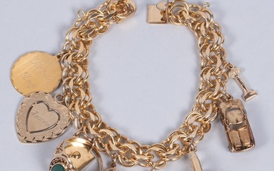 Gold Charm Bracelet plus 10k Baby Ring